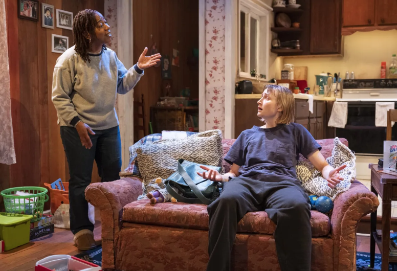 Krystel McNeil and Rae Gray in "Spay" at Rivendell Theatre Ensemble.
